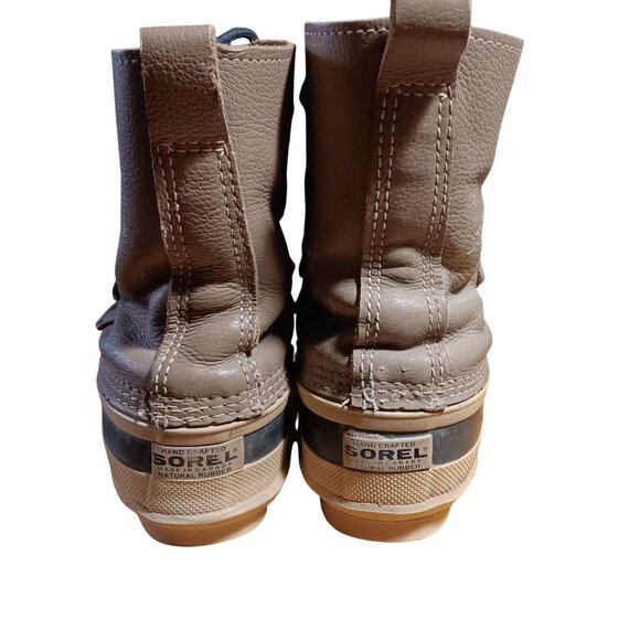 Sorel Manitou Women's Boots 9 Snow Winter Brown Leather Insulated Waterproof - Picture 5 of 7